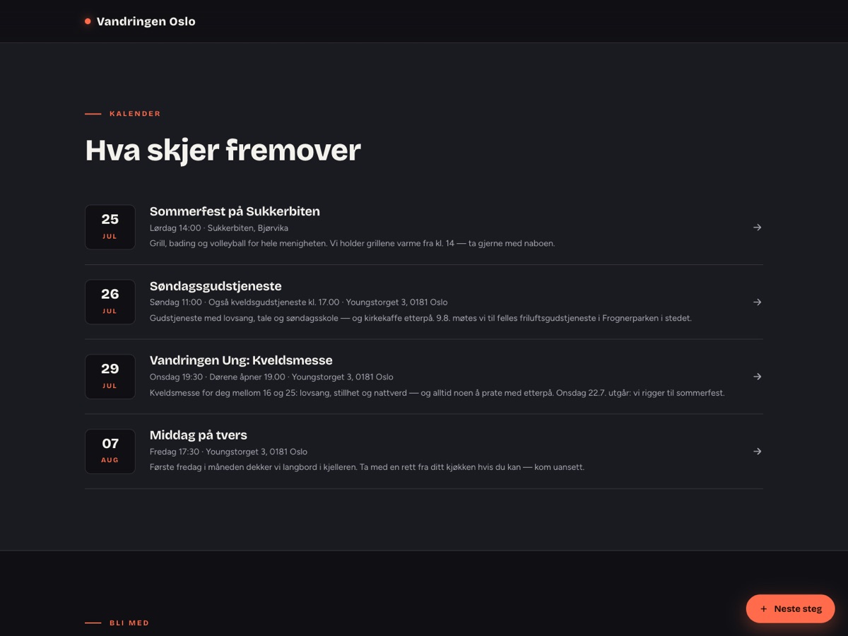 Skjermbilde 3 av malen Takt